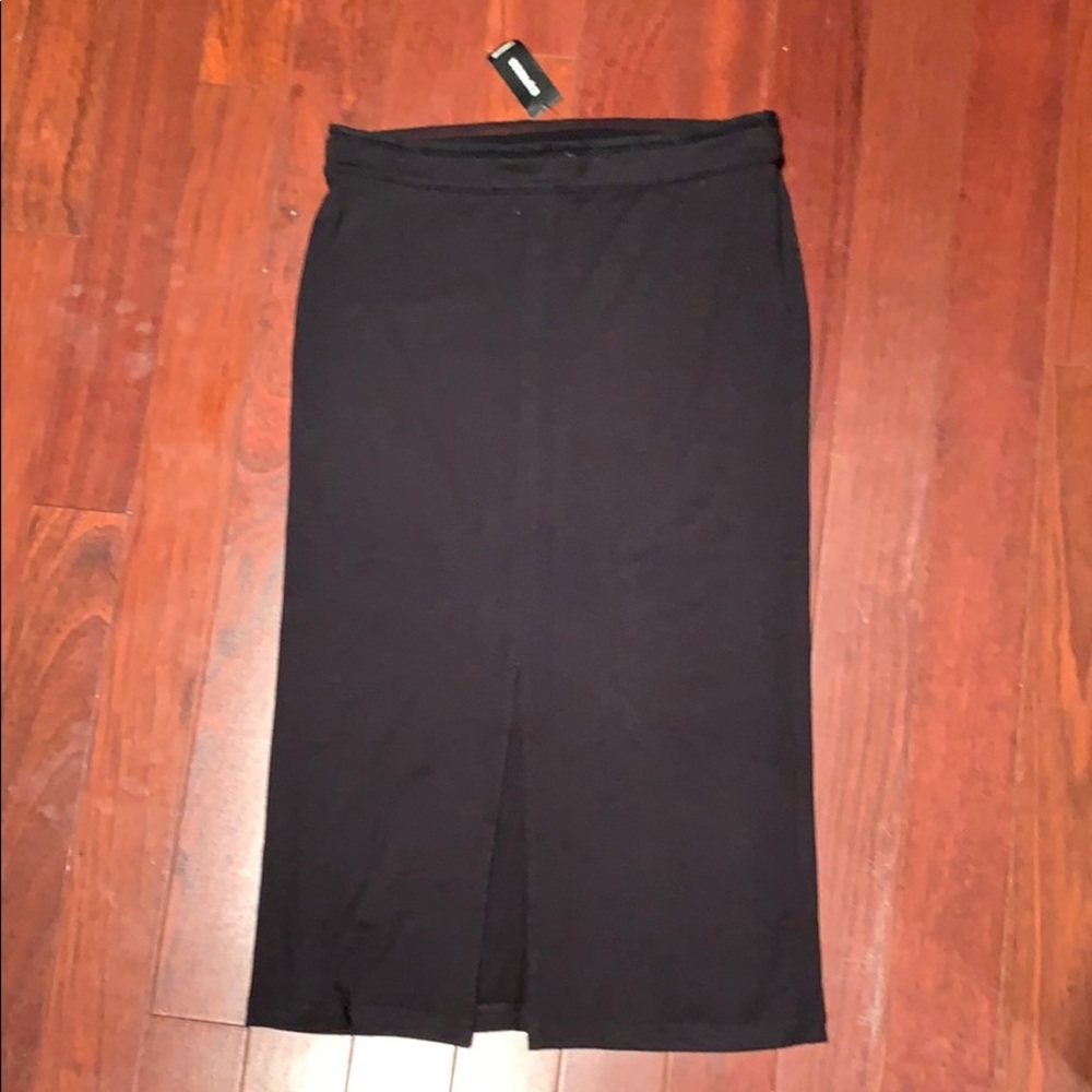 Express body con midi black skirt